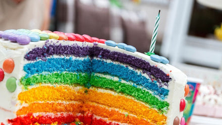 rainbow birthday cake