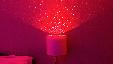 lamp with red blissbulb