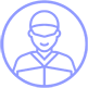 delivery man icon