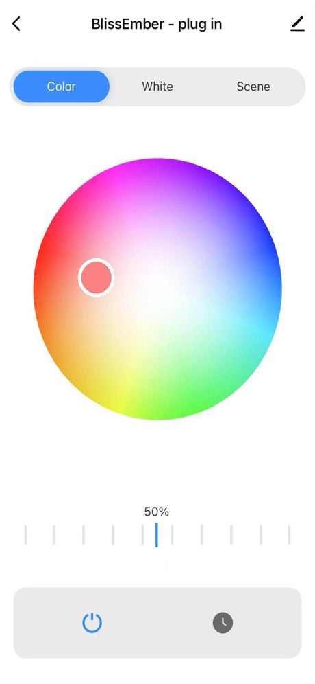 BlissEmber color selection menu