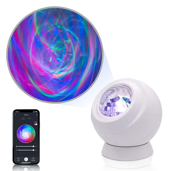 velarus smart multicolor aurora projector with app control