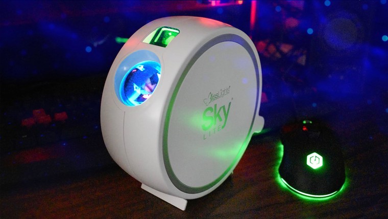 galaxy projector and gaming mouse