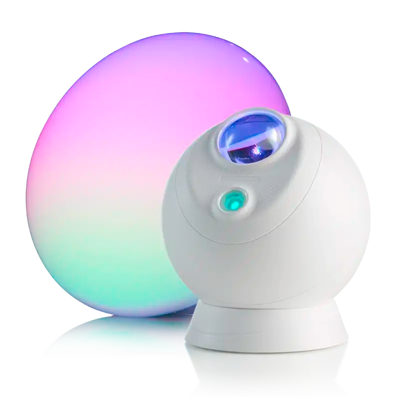 blisslights evolve smart galaxy lamp and blissradia ambient light bundle