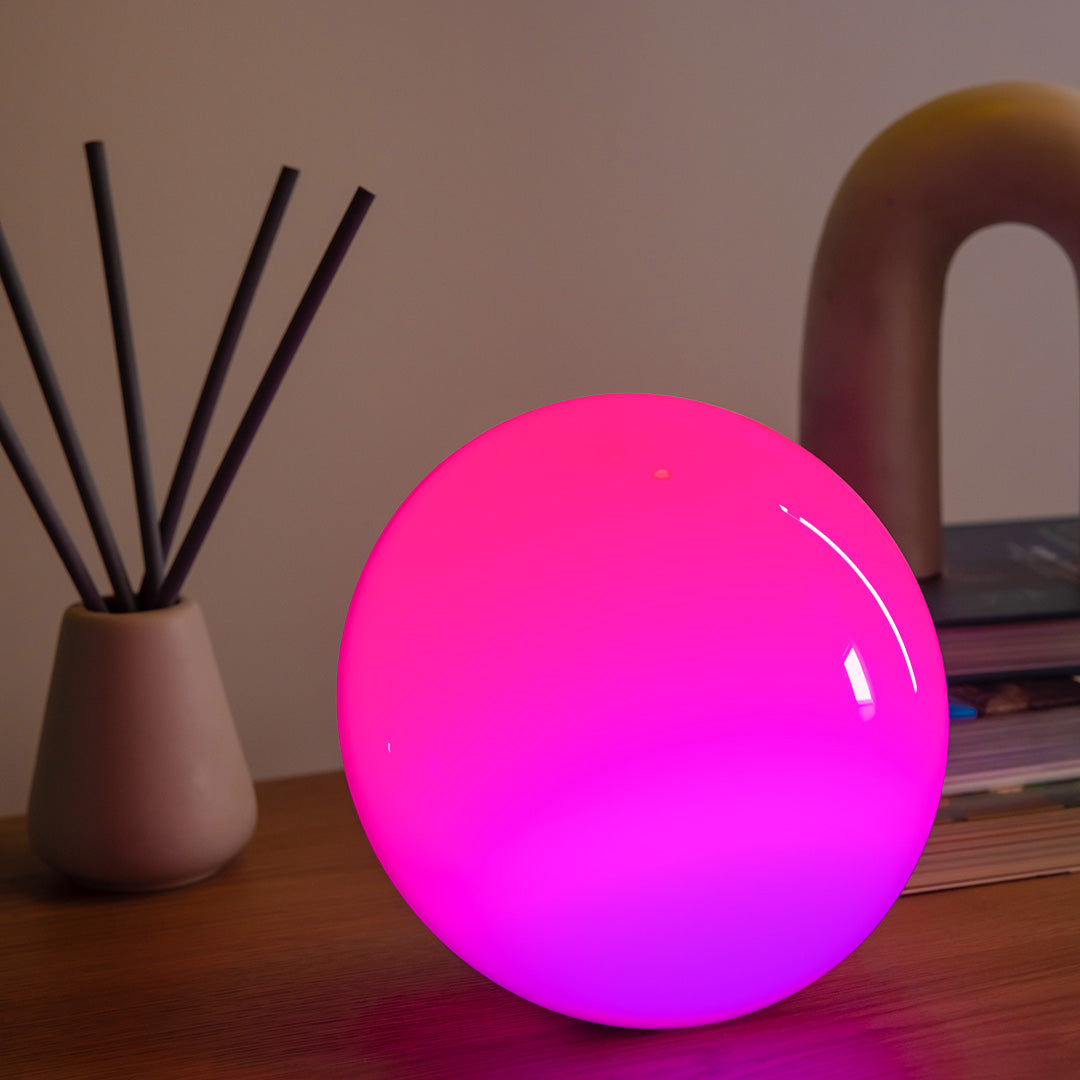 blissradia smart mood light in hot pink