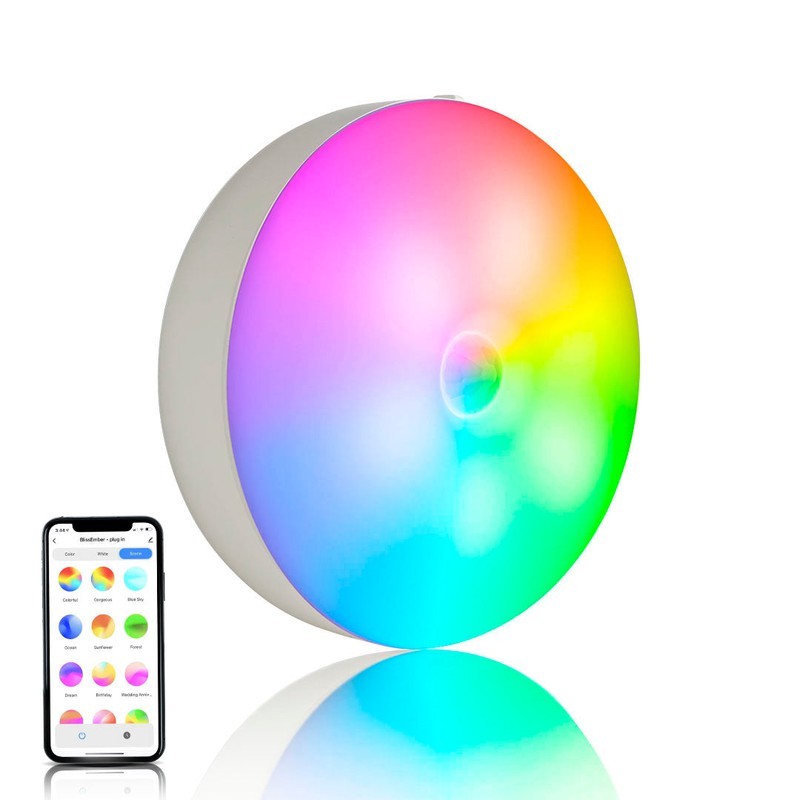 BlissEmber smart nightlight with app control and multicolor settings