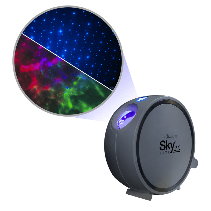 Sky Lite 2.0 multicolor galaxy projector with blue stars