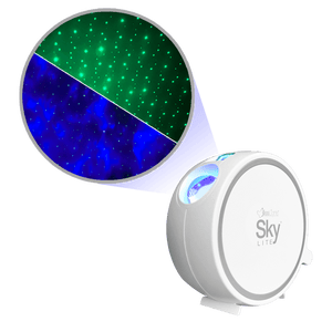 sky lite in blue and green, galaxy projector, star projector, night light