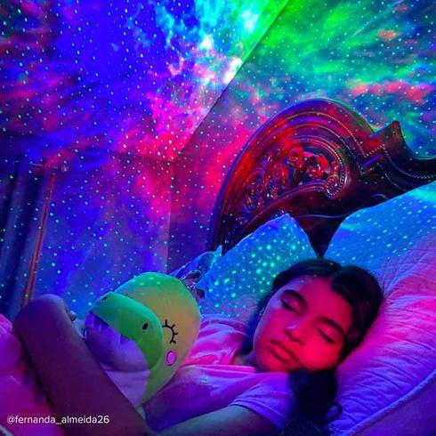 sky lite 2.0 multicolor galaxy light in bedroom by fernanda_almeida26