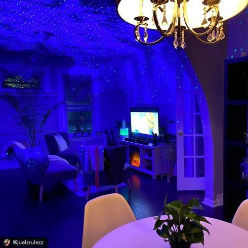 living room galaxy lighting by juelzrulezz