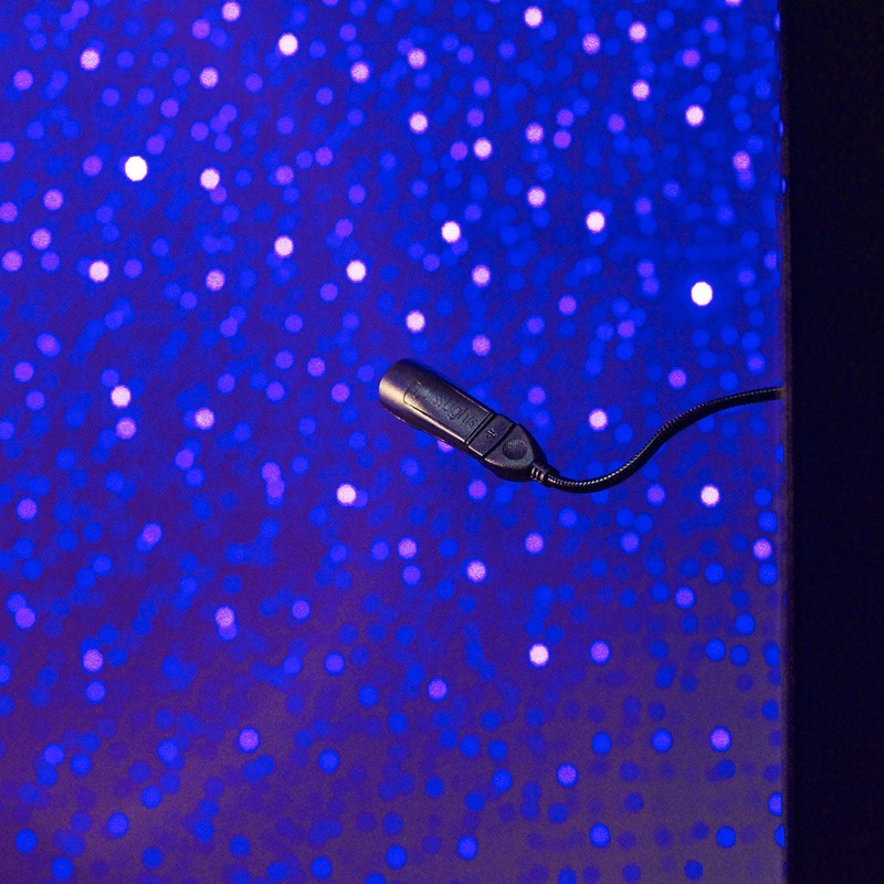 StarPort USB star projector in blue